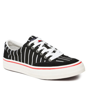 Tenisky Tommy Jeans - Skate Canvas Stripes EM0EM01153 Black BDS.