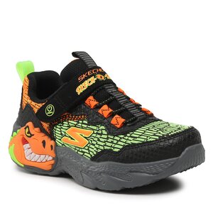 Sneakersy Skechers - Dino Lights 400615L/BKOR Black/Orange.