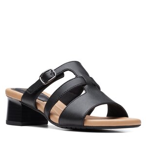 Sandále Clarks - Desirae Palm 26171178 Black Leather.