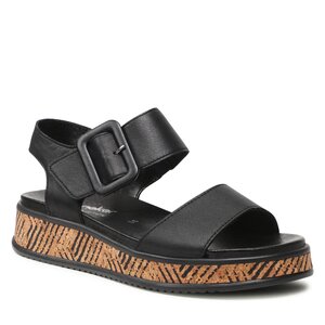 Sandále Rieker - W0800-00 Schwarz.