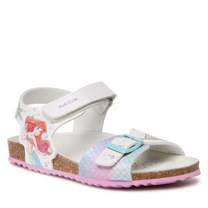 Sandále Geox - J Adriel Girl J358MA000NFC1044 S White/Aquamarine.