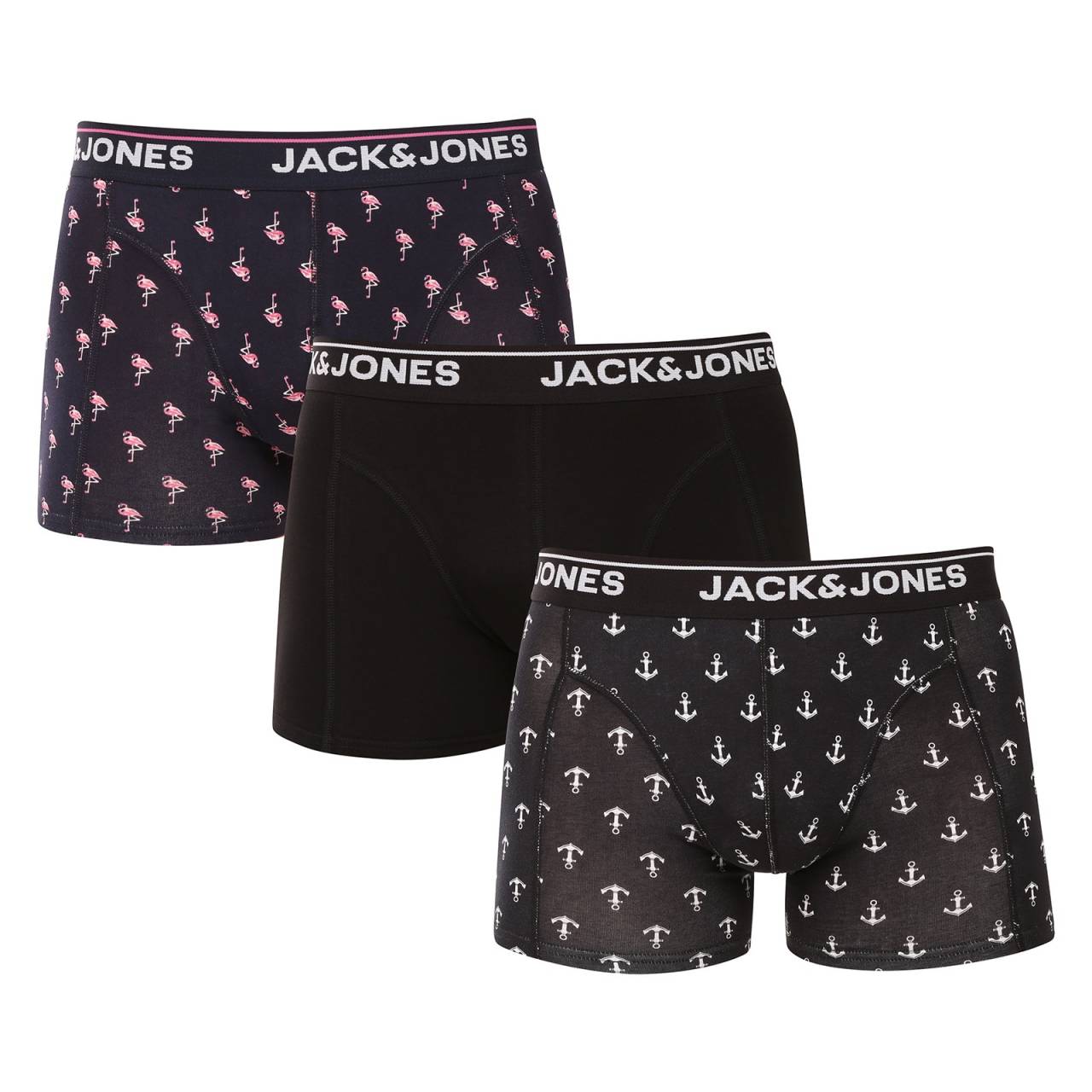 3PACK pánske boxerky Jack and Jones viacfarebné (12295181) S, trenky.
 
Hľadáš kvalitné, ale zároveň cenovo dostupné boxerky?
 
Boxerky Jack & Jones sú vyrobené z príjemného materiálu, majú moderný strih, ktorý perfektne padne na každodenné nosenie.
Viac sa dozvieš v klasických informáciách o produkte.