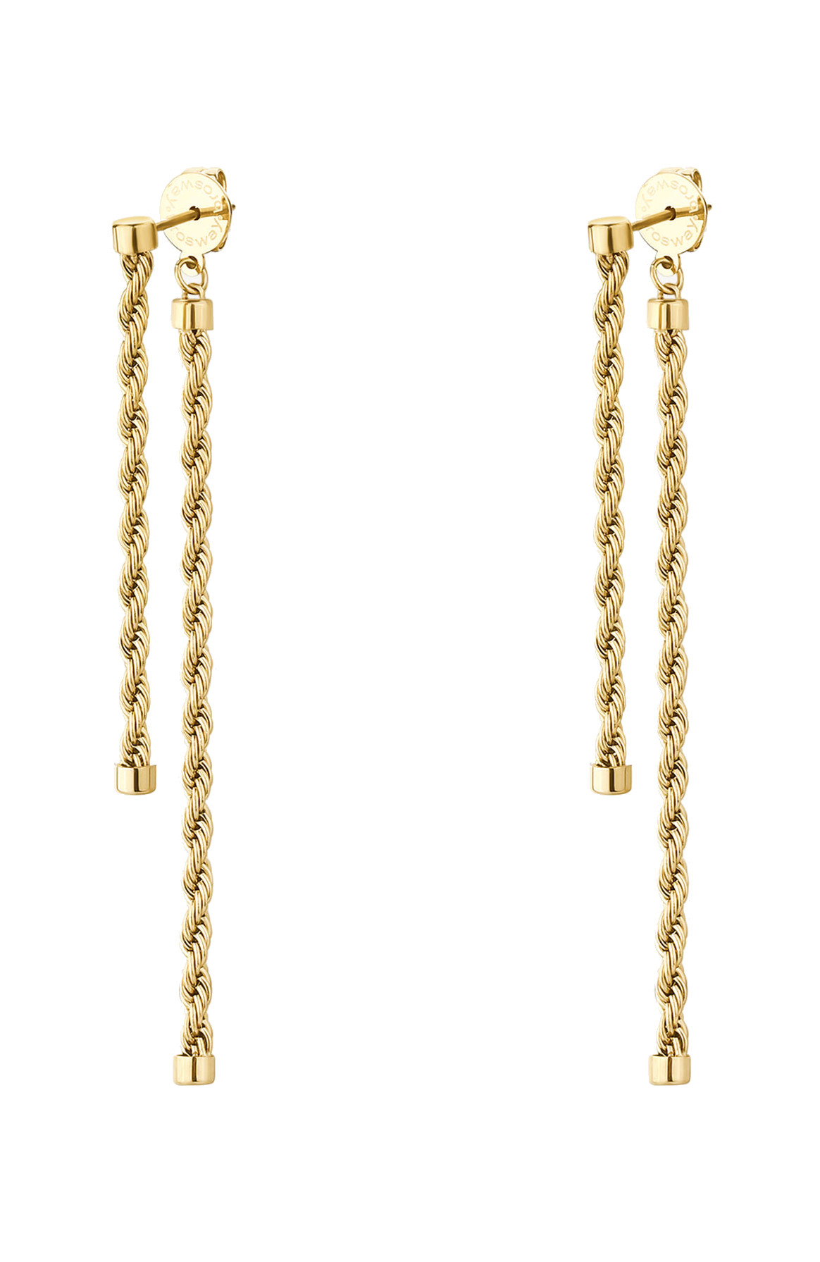 Brosway Módne pozlátené náušnice 2v1 Essential BNL088.