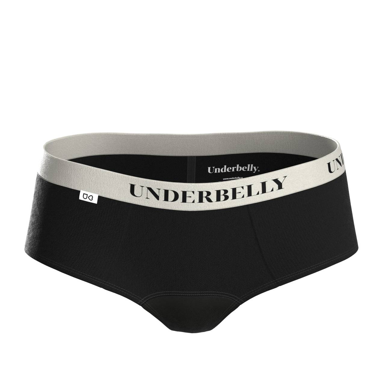 Menštruačné nohavičky Underbelly Lowee čierne (LOWEE-CE-BI-1-PAD) XL.
Milujete naozaj nízke nohavičky, ale potrebujete aj diskrétnu ochranu počas menštruácie?
Jemnosť a funkčnosť v jednom
Menštruačné nohavičky Underbelly sú vyrobené z prvotriedneho materiálu, ktorý kombinuje polyamid a elastan.
Nenápadný štýl, ktorý vás nesklame
Nohavičky Underbelly majú nízky pás a hladké línie, takže ich ľahko skryjete pod džínsy, šaty a legíny.
Prečo vyskúšať menštruačné nohavičky Underbelly

Ultra nízky pás: Perfektne sedí aj pod oblečením, ktoré obopína boky.
Mäkký polyamid: Extrémne pohodlný a priedušný materiál.
Neviditeľný vzhľad: Ideálna voľba pre dni, keď chcete pohodlie bez kompromisov.

Underbelly pre pohodlné dni
Značka Underbelly sa špecializuje na menstruačné spodné prádlo, ktoré sa vyrába výhradne v Českej republike a spája spoľahlivosť, pohodlie a moderný dizajn.
Ako správne starať o menštruačné nohavičky Underbelly

Pred prvým použitím: Predtým, ako si nové menštruačné nohavičky alebo plavky oblečiete po prvýkrát, je potrebné ich vyprať – buď ručne, alebo v práčke na jemný program pri 40 °C.
Po každom použití: Najskôr spodnú bielizeň dôkladne opláchnite studenou vodou.
Pranie: Po opláchnutí môžete nohavičky alebo plavky prať v práčke – ideálne v ochrannom vrecku, na jemný cyklus pri 40 °C.
Sušenie: Menštruačné spodné prádlo by sa nemalo sušiť v sušičke ani na radiátore.
Žehlenie: Nehlaďte nohavičky ani plavky.

Tip: Keď nájdete menstruačné spodné prádlo, ktoré vám sedí a vyhovuje, zaslúži si tú najlepšiu starostlivosť.