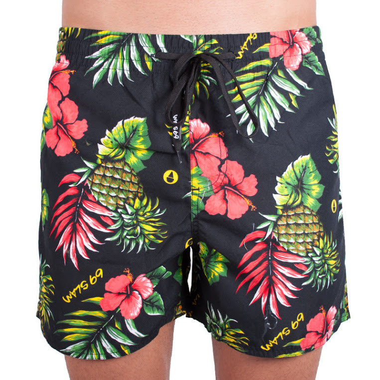 Pánske plavky 69SLAM boardshort leilani black XS.
Chcete vyniknúť a dodať svojmu letnému šatníku originalitu a hravosť?
Ľahký a rýchloschnúci materiál
Tieto plavky sú vyrobené z kvalitného umelého vlákna, ktoré je ľahké, rýchloschnúce a veľmi odolné.
Pohodlný strih a originálny dizajn
Dômyselný strih týchto plaviek vám poskytuje maximálnu voľnosť pohybu a zároveň moderný a štýlový vzhľad.
Prečo si plavky 69SLAM zamilujete?

Unikátny dizajn: Originálne vzory a odvážne motívy, ktoré ťa odlíšia od ostatných.
Rýchloschnúci materiál: Ľahké umelé vlákno pre celodenný komfort.
Pohodlné a funkčné prevedenie: Elastický pás, krátky strih a skvelé padnutie pre voľnosť pohybu.

Spodná bielizeň 69SLAM vám zdvihne náladu
69SLAM je obľúbená surferská značka z Bali, ktorá oslavuje život, umenie, kreativitu, dizajn a farby každým detailom.
Ako sa starať o plavky 69SLAM?
Aby si plavky zachovali žiarivé farby a originálne vzory, je dôležité venovať im správnu starostlivosť:

Pranie: Odporúčané ručné pranie vo vlažnej vode s jemným pracím prostriedkom.
Sušenie: Nesušiť v sušičke, nechať uschnúť prirodzene na vzduchu.
Žehlenie: Nežehliť, materiál zostane hladký sám o sebe.

Tip: Výber plaviek, ktoré vám dobre padnú a zvýraznia váš štýl, môže byť beh na dlhé trate.