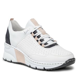 Sneakersy Rieker - N6359-80 Weiss.
