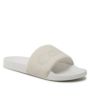 Šľapky Calvin Klein - Pool Slide Txt HM0HM00962 Dark Ecru ABH.