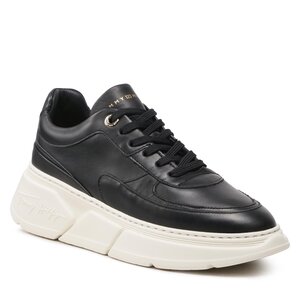 Sneakersy Tommy Hilfiger - Chunky Leather Sneaker FW0FW06855 Black BDS.
