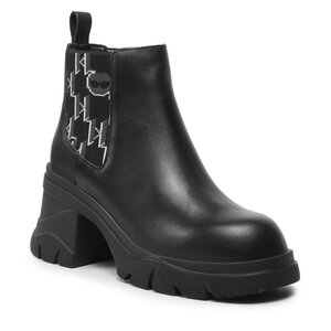 Členková obuv KARL LAGERFELD - KL42250 Black Lthr.