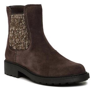 Členková obuv Clarks - Opal Sky 261678484 Dark Brown Suede.
