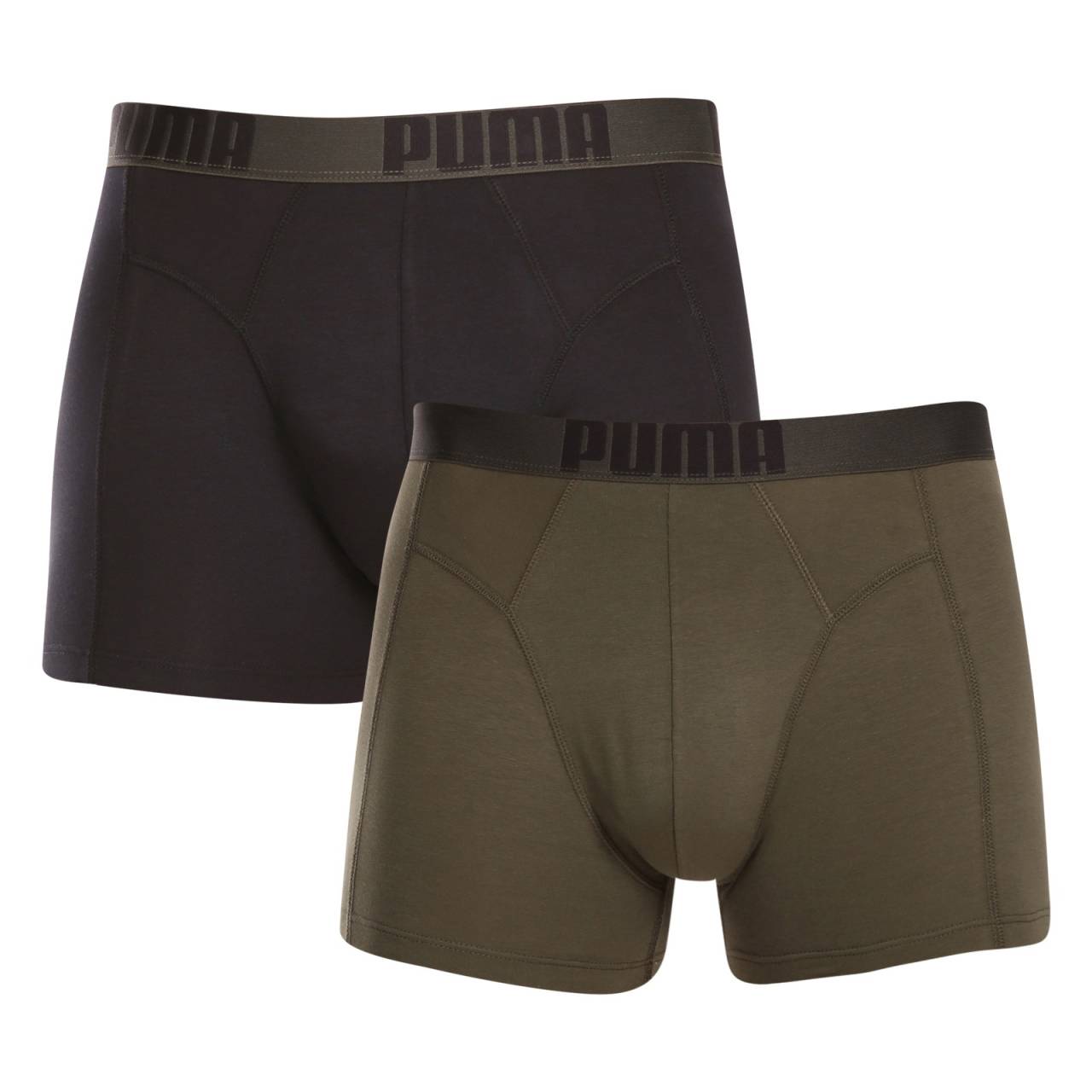 2PACK pánske boxerky Puma viacfarebné (701223661 002) M, trenky.
Užite si dokonalú kombináciu pohodlia a moderného štýlu s pánskymi boxerkami Puma.
Kvalitný materiál, ktorý vás nesklame
Boxerky sú vyrobené z prvotriednej bavlnenej zmesi s prímesou elastanu, ktorá zaručuje ich mäkkosť, priedušnosť a pružnosť.
Moderný dizajn a presný strih na každodenné nosenie
Nadčasové farebné prevedenie si nájde miesto v šatníku každého štýlového muža.
Prečo si kúpiť boxerky Puma

Štýlový a moderný dizajn: Minimalistický vzhľad s pohodlným elastickým pásom dodáva boxerkám elegantný štýl vhodný pre každého muža.
Kvalitný materiál: Zmes bavlny a elastanu poskytuje mäkkosť, priedušnosť a odolnosť, takže boxerky sa dokonale prispôsobia vášmu telu a dlho vydržia.
Presný strih a dokonalá podpora: Dlhšie nohavice poskytujú dostatočné krytie a zabraňujú odieraniu stehien.

Spodná bielizeň Puma sa hodí nielen športovcom
Značka Puma je známa po celom svete vďaka svojmu oblečeniu a spodnej bielizni, ktorú nosia slávni športovci.
Ako sa starať o boxerky Puma
Aby vám nové boxerky dlho vydržali, odporúčame dodržiavať tieto pokyny.

Pranie: Odporúčame prať pri maximálnej teplote 40 °C, aby sa zachovala kvalita materiálu.
Žehlenie: Nežehlite, aby ste nepoškodili elastické vlákna.
Sušenie: Neodporúča sa používať sušičku, aby boxerky nestratili svoju pružnosť a tvar.

Tip: Hľadanie obľúbenej spodnej bielizne môže byť beh na dlhé trate, preto chceme, aby vám obľúbené kúsky dlho vydržali.