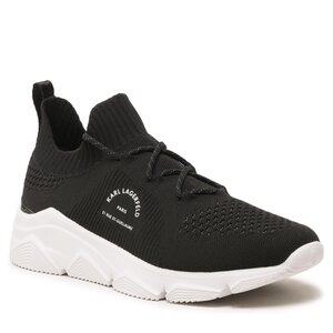 Sneakersy KARL LAGERFELD - KL51638 Black Knit Textile.