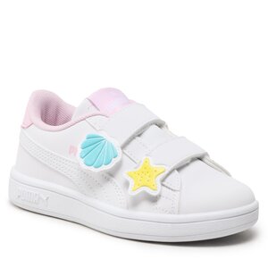 Sneakersy Puma - Smash V2 Mermaid V Ps 391898 01 Puma White/Pink/Yellow/Blue.