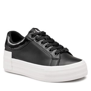 Sneakersy Calvin Klein Jeans - Vulc Flatform Bold Lth-Glossy YW0YW00867 Black BDS.