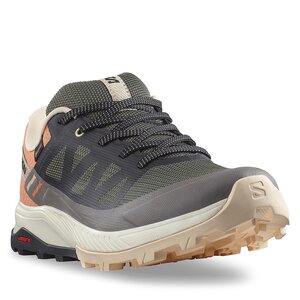 Trekingová obuv Salomon - Outrise Gtx W L47219100 Magnet/Black/Coral Gold.