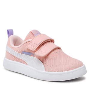 Topánky Puma - Courtflex V2 Mesh V Ps 371758 13 Rose Dust/White/Vivid Violet.