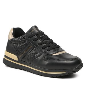 Sneakersy Tommy hilfiger - Low Cut Lace-Up T3A9-32349-1355 S Black/Platinum X208.
