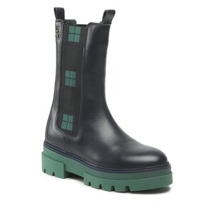 Členková obuv s elastickým prvkom Tommy Hilfiger - Monochromatic Chelsea Boot Cb FW0FW06900 Space Blue DW6.
