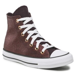 Plátenky Converse - Ctas Hi A04181C Black Cherry/White/Copper.