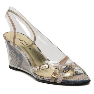 Sandále Azurée - Malub 5BD Compo Jelly Beige.