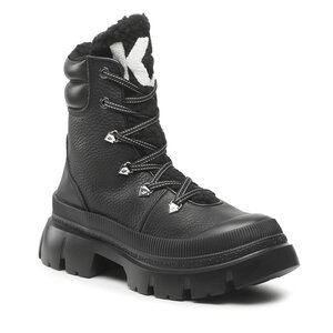 Outdoorová obuv KARL LAGERFELD - KL43570 Black Textured Lthr.