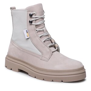 Čižmy Calvin Klein - Lace Up Boot Mix HM0HM00942 Feather Gray ABY.