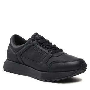 Sneakersy Calvin Klein - Low Top Lace Up Lth HM0HM00747 Triple Black 0GL.