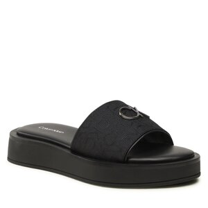 Šľapky Calvin Klein - Dress Flatform W/HW - Jq HW0HW01488 Black Mono 0GN.