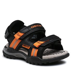Sandále Geox - J Borealis Boy J250RA01554C0038 M Black/Orange.