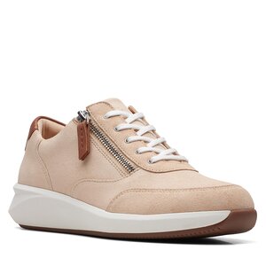 Poltopánky Clarks - Un Rio Zip 26170212 Light Sand Nub.