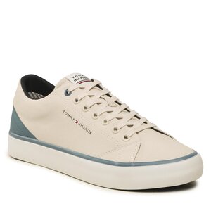 Tenisky Tommy Hilfiger - Th Hi Vulc Core Low Canvas FM0FM04737 Weathered White AC0.