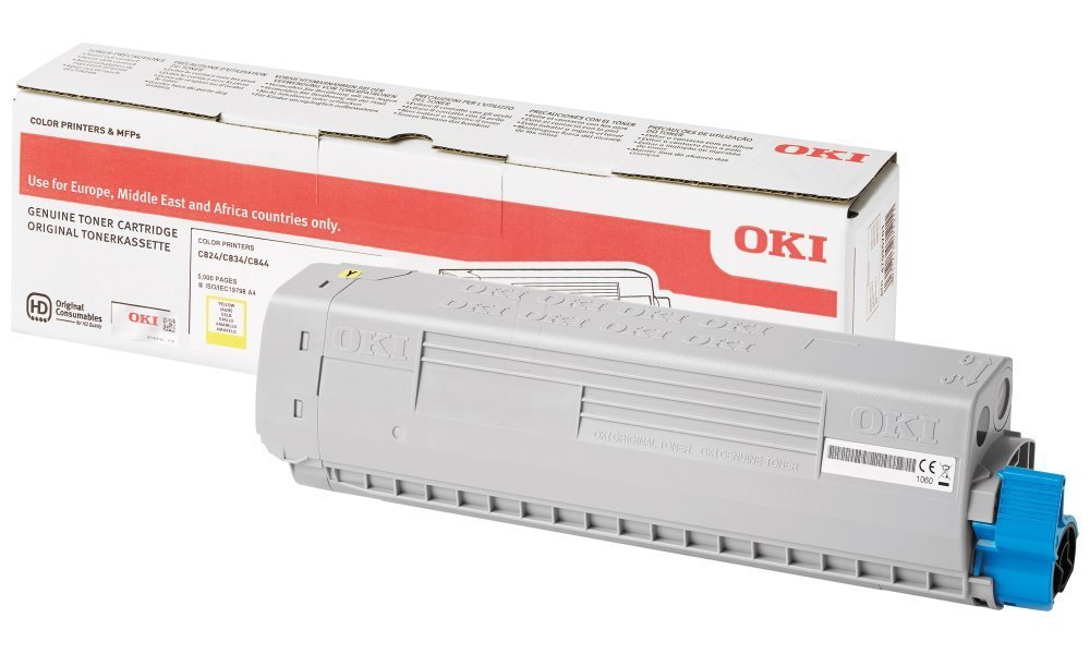 OKI 47095701 žltý (yellow) originálny toner.
Originálny toner = záruka priamo od výrobcu tlačiarne
100 % použitie v tlačiarni - bezproblémové fungovanie s vašou tlačiarňou
Použitím originálnej náplne predlžujete životnosť tlačiarne
Overená špičková kvalita - vysoko kvalitná a spoľahlivá tlač originálnou tlačovou kazetou od prvej do poslednej stránky
Trvalé a profesionálne výsledky tlače - dlhodobá udržateľnosť tlače
Kratšia prodleva pri tlači stránok
Garancia Vašej spokojnosti s použitím našej originálnej náplne
Zabezpečujeme bezplatnú recykláciu originálnych náplní
Zlyhanie náplne v menej ako 1% prípadov
Jednoduchá a rýchla výmena náplne

Kód výrobcu: 47095701