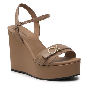 Sandále Calvin Klein - Wedge 70Hh W/Hw HW0HW01485 Safari Canvas RBC.