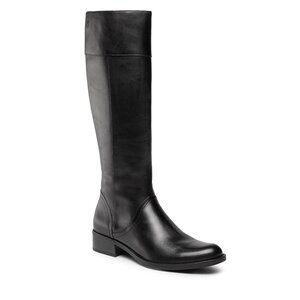 Čižmy vo vojenskom štýle Caprice - 9-25511-29 Black Nappa 022.