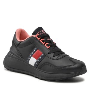 Sneakersy Tommy Jeans - Retro Fashion Run EN0EN01977 Black BDS.