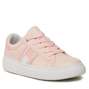Sneakersy Tommy Hilfiger - Flag Low Cut Lace-Up Sneaker T3A9-32703-1355 S Pink 302.