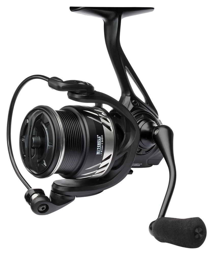 Mitchell navijak mx5 spinning reel 4000 hs.
 Parametre: •7+1 ložísk z nerezovej ocele •pevný a ľahký rám z jedného kusu •rotor z uhlíka •brzdný systém Carbon Matrix •páčka zapnutia a vypnutia A/R •klip na vlasec •prevodový pomer: 5,2:1 (6,2:1 pri H modeloch) •modely s plytkou cievkou určené na lov s pletenou šnúrou •plne matný čierny dizajn