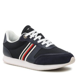 Sneakersy Tommy Hilfiger - Essential Runner FW0FW07163 Space Blue.