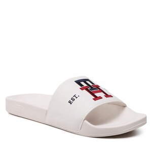 Šľapky Tommy Hilfiger - Th Embroidery Pool Slide FM0FM04465 Weathered White AC0.