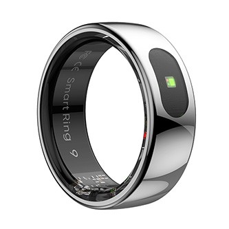 Smart RING PRO stříbrný, měř.stresu, srdeč.tepu, monitoring spánku, 9, Powerton.