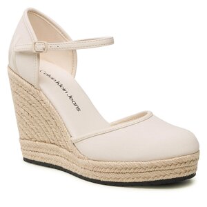 Poltopánky Calvin Klein Jeans - Wedge Sandal Close Toe Ess YW0YW01194 Ancient White YBH.