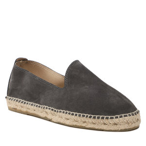 Espadrilky Manebi - Suede Flat Espadrilles W 1.0 C0 Carbon Grey.