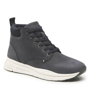 Šnurovacia obuv Tommy Hilfiger - Warm Hilfiger Lth Hybrid Boot FM0FM04412 Desert Sky DW5.