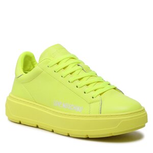 Sneakersy LOVE MOSCHINO - JA15304G1GID0400 Fluo Giallo.