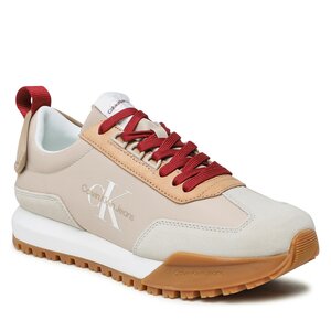 Sneakersy Calvin Klein Jeans - Toothy Runner Laceup Flup Contr YM0YM00672 Eggshell/Travertine/Merlot 0F5.