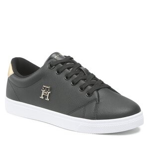 Sneakersy Tommy Hilfiger - Essential Th Gold Sneaker FW0FW07043 Black BDS.