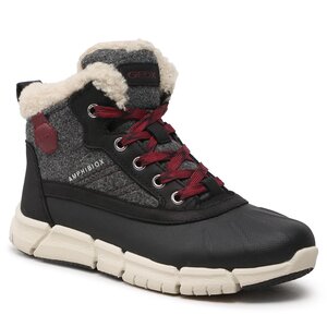 Čižmy Geox - J Flexyper B.B Abx E J269XE 0NY32 C0031 D Dk Grey/Bordeaux.