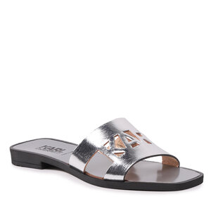 Šľapky KARL LAGERFELD - KL80406 Silver Textured Lthr.