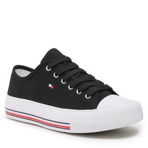Plátenky Tommy Hilfiger - Low Cut Lace-Up Sneaker T3A9-32677-0890 S Black 999.