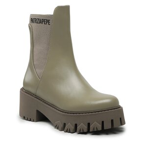 Členková obuv s elastickým prvkom Patrizia Pepe - CY9814/L011-G545 Sage Green.